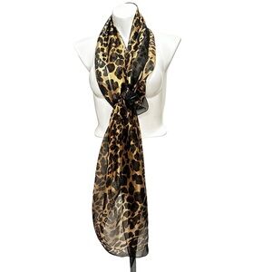 Classic Leopard Print Scarf Stylish Elegant Thin Sunscreen Hijab Soft Breathable